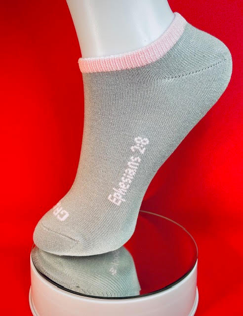 Graced Bamboo Low cut (Pink and Grey)